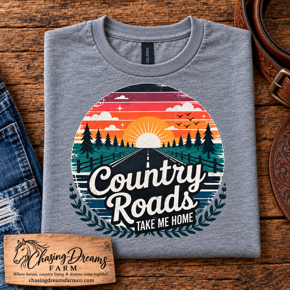 Country Roads Take Me Home Tee