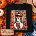 Hello Fall Fashionista Coffee Goose Graphic T-Shirt (Copy)