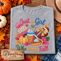 Just A Girl Who Loves Fall Graphic T-Shirt