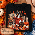 Hello Fall Fashionista Goose Graphic T-Shirt